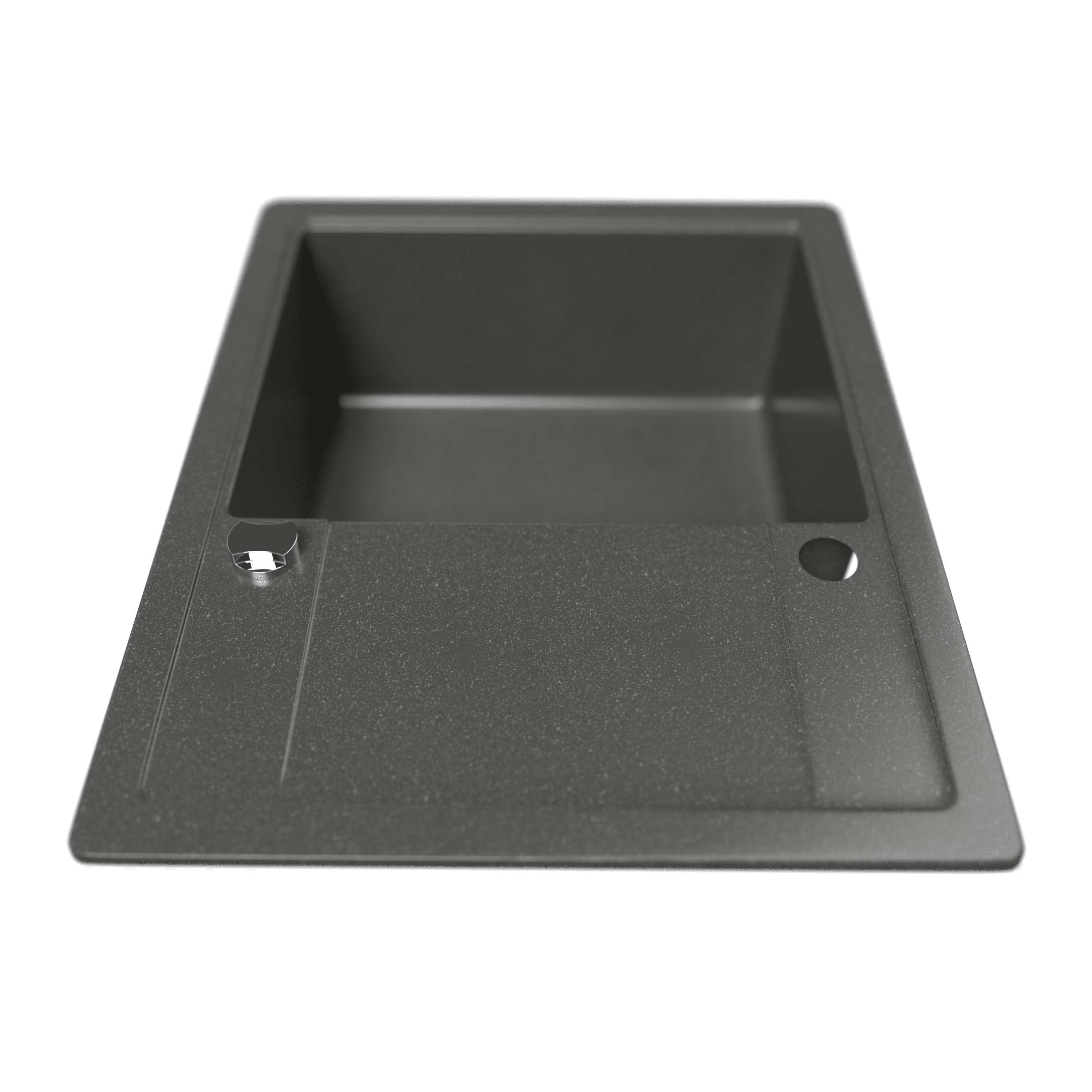 Grafitowy zlewozmywak granitowy KGS Z 4557 1B1D Graphite